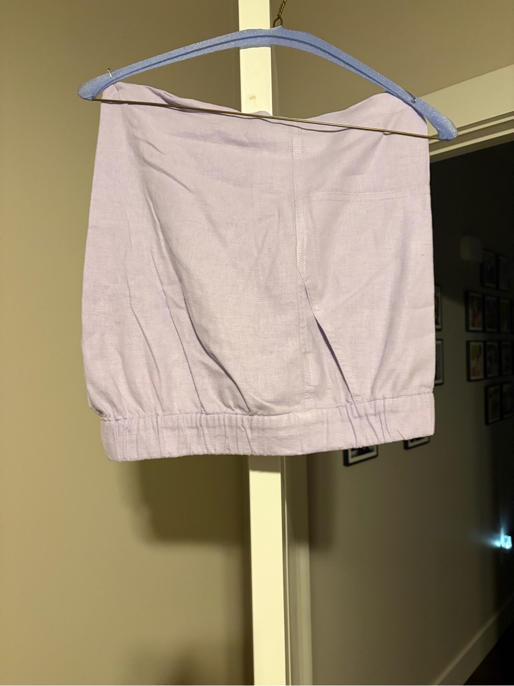 J. Crew Lilac High-Waist Elastic Shorts size medium